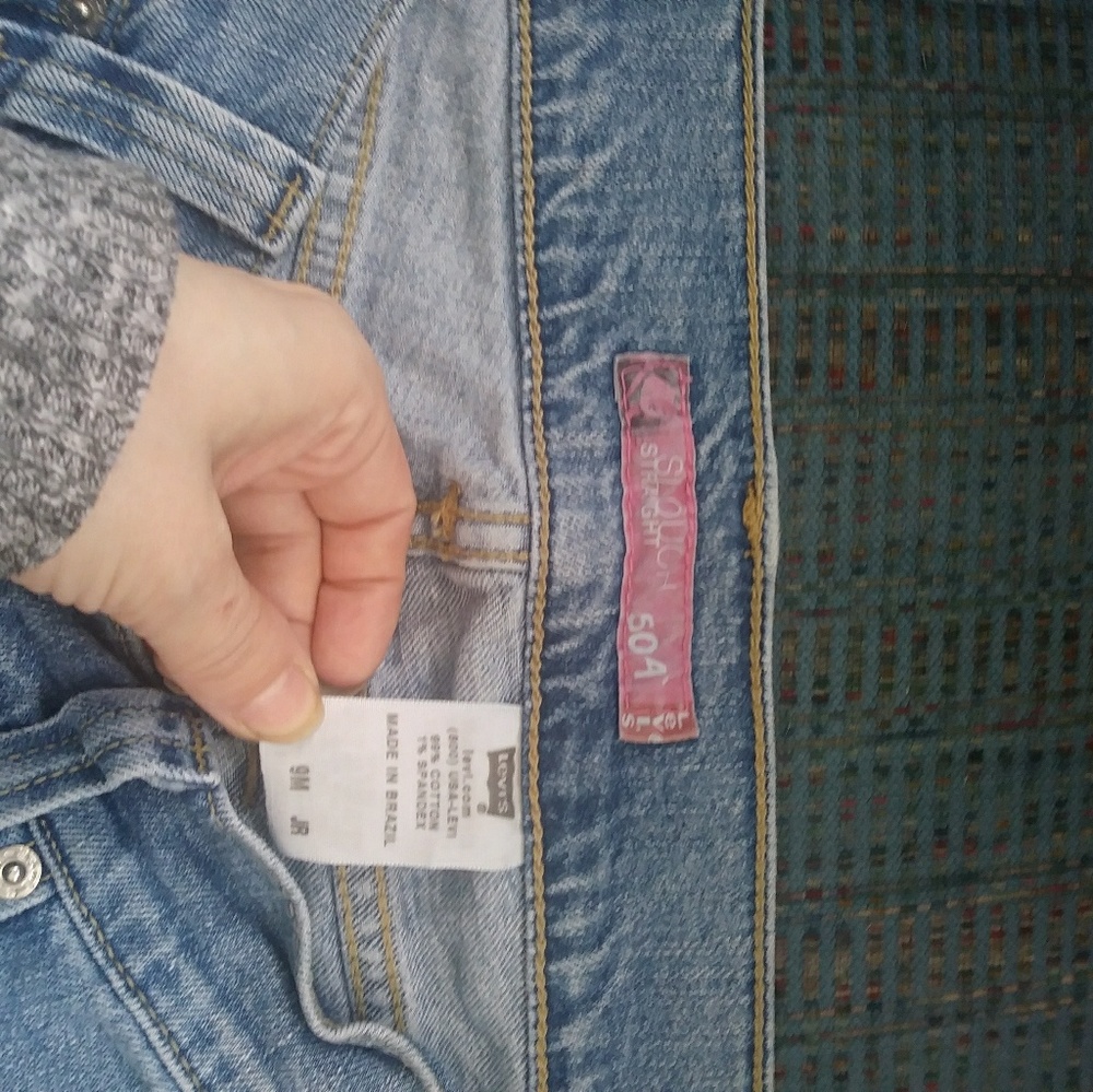 Levis 504 Straight Leg Jeans Size 9 Juniors